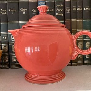 Rare “coral” Fiestaware Art Deco teapot
